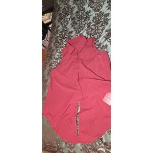 Verdusa Red Polyester Tank Top XL High Low